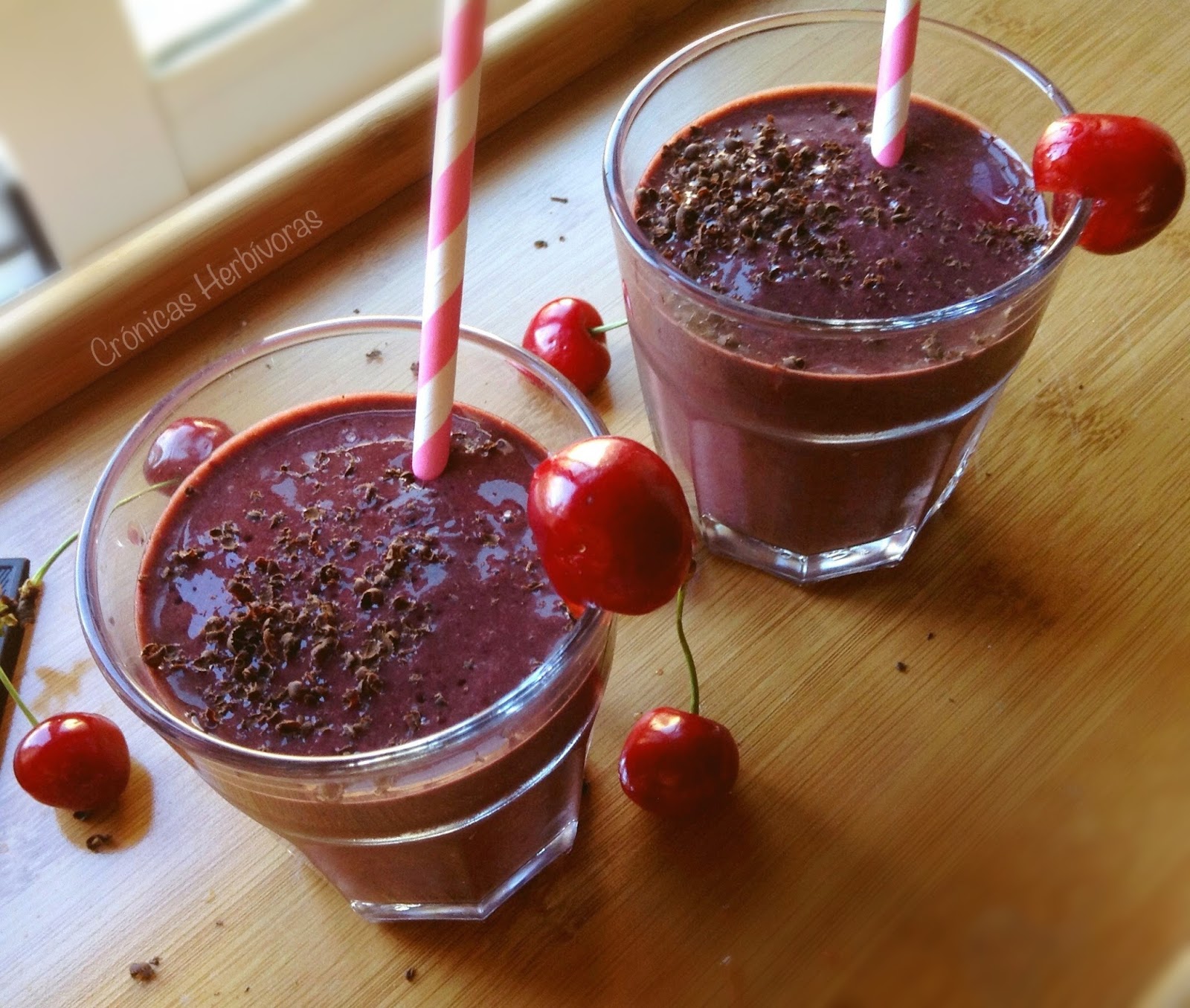 Receta de cherry smoothie