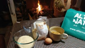 Receta con panela, receta de barritas de avena, receta de coulant de chocolate, receta de mazapán ecológico Fair Trade