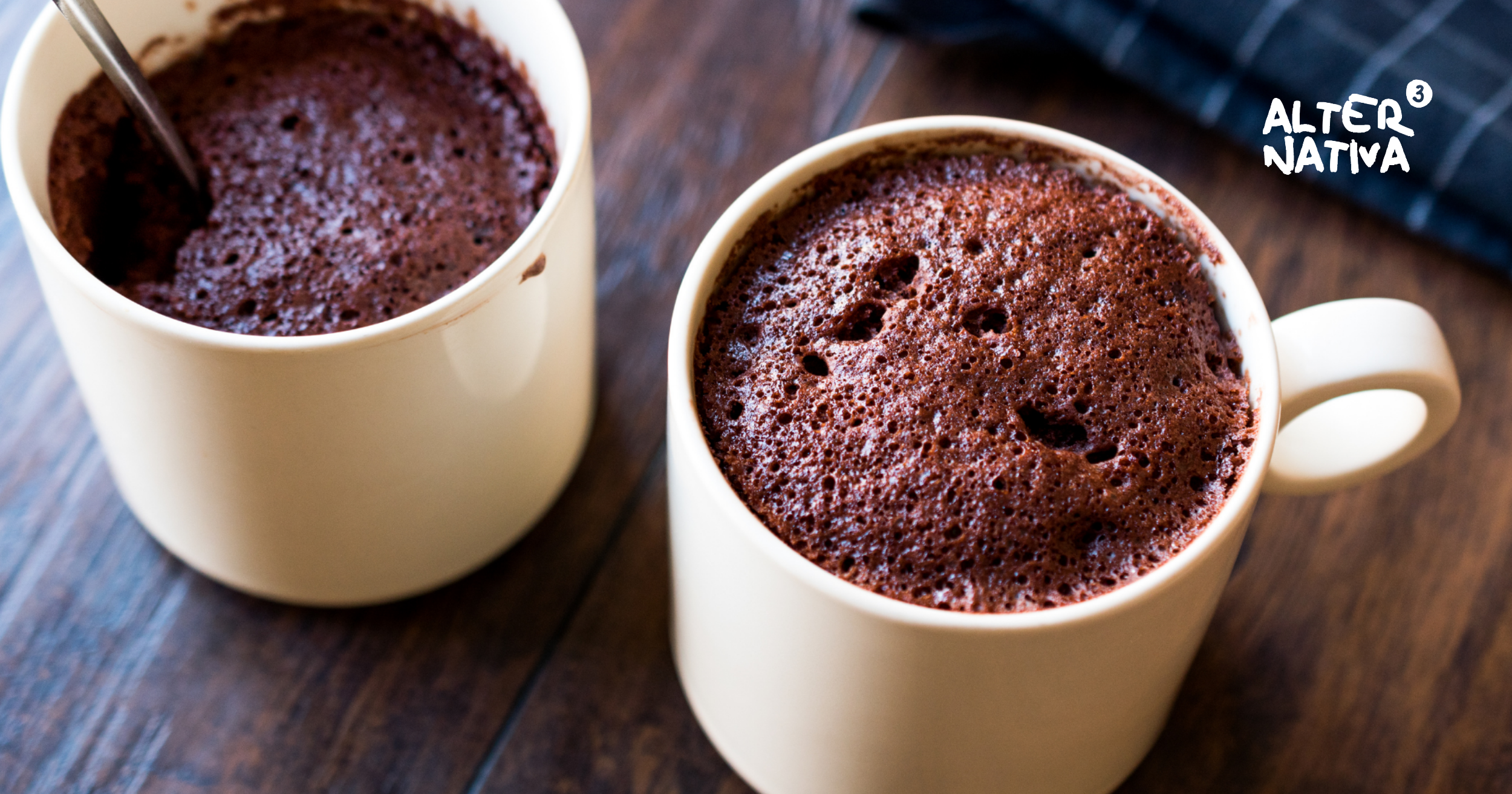 Receta de choco mug cake en 3 minutos
