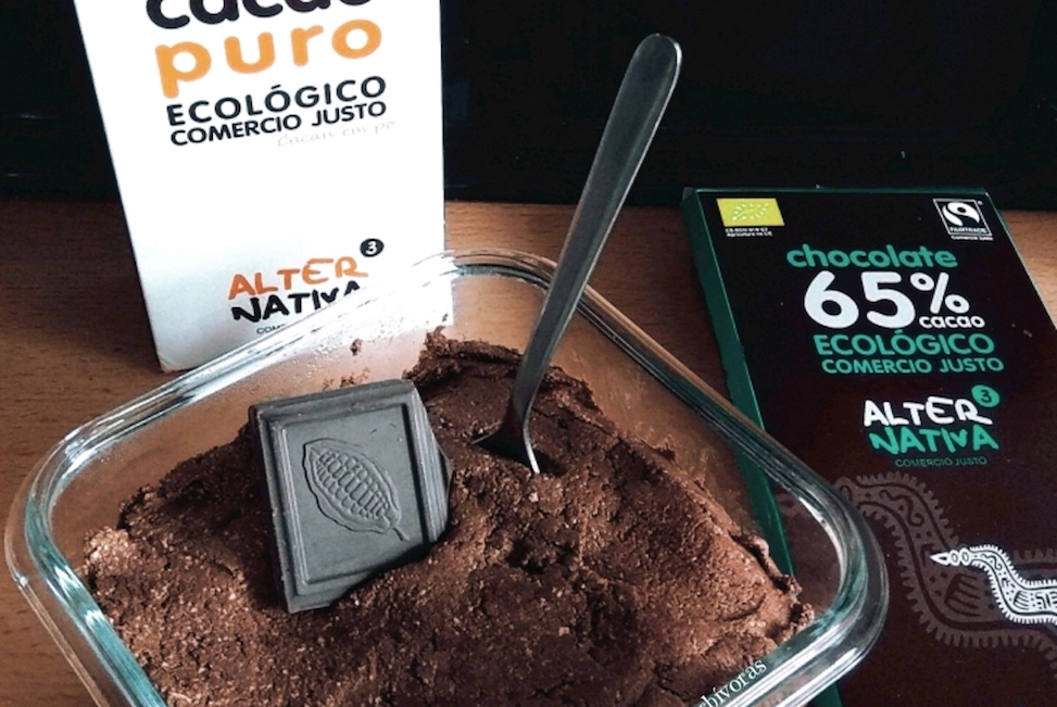 Receta de mousse de chocolate