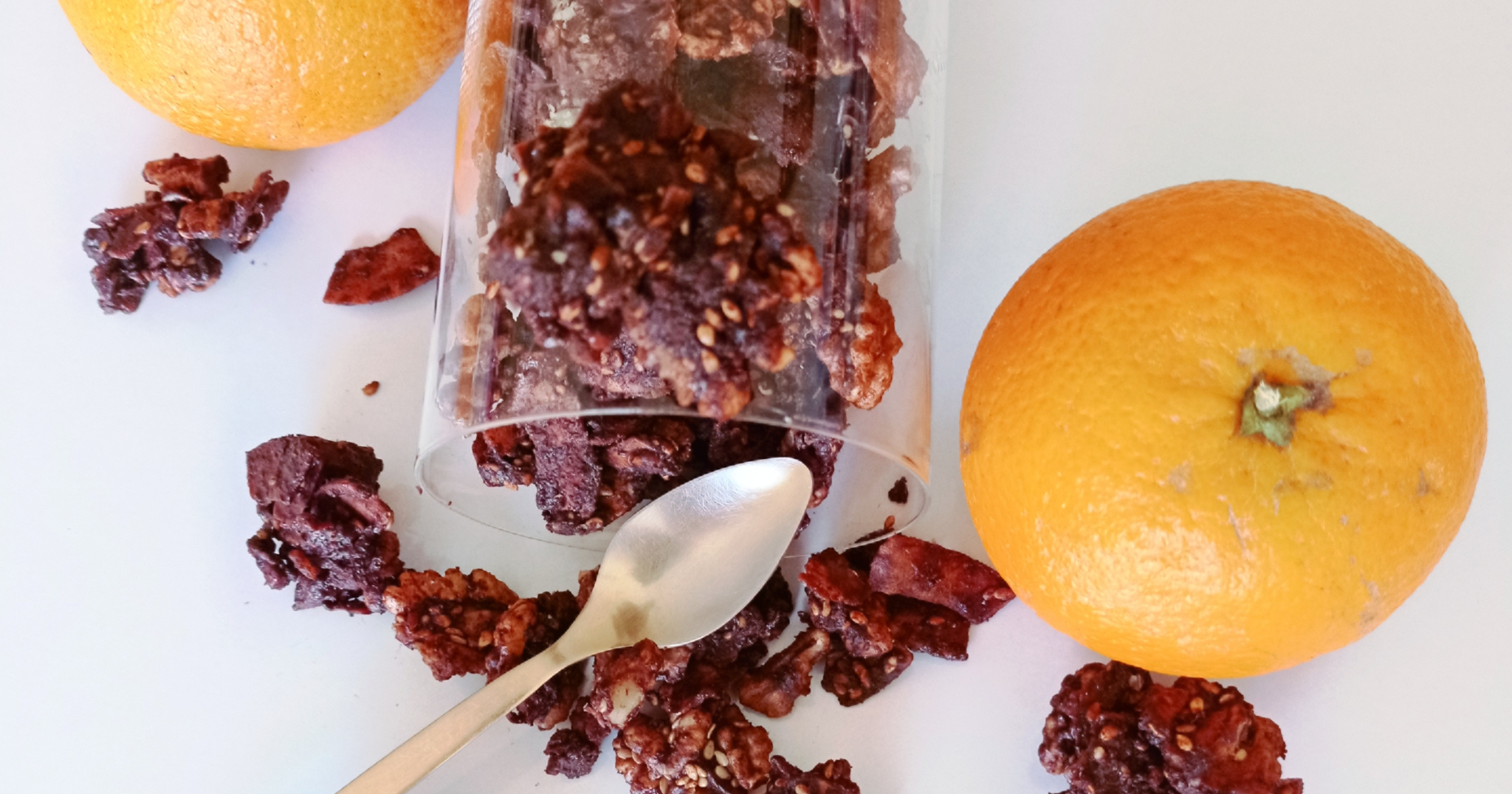 Receta de granola con cacao de canela y naranja