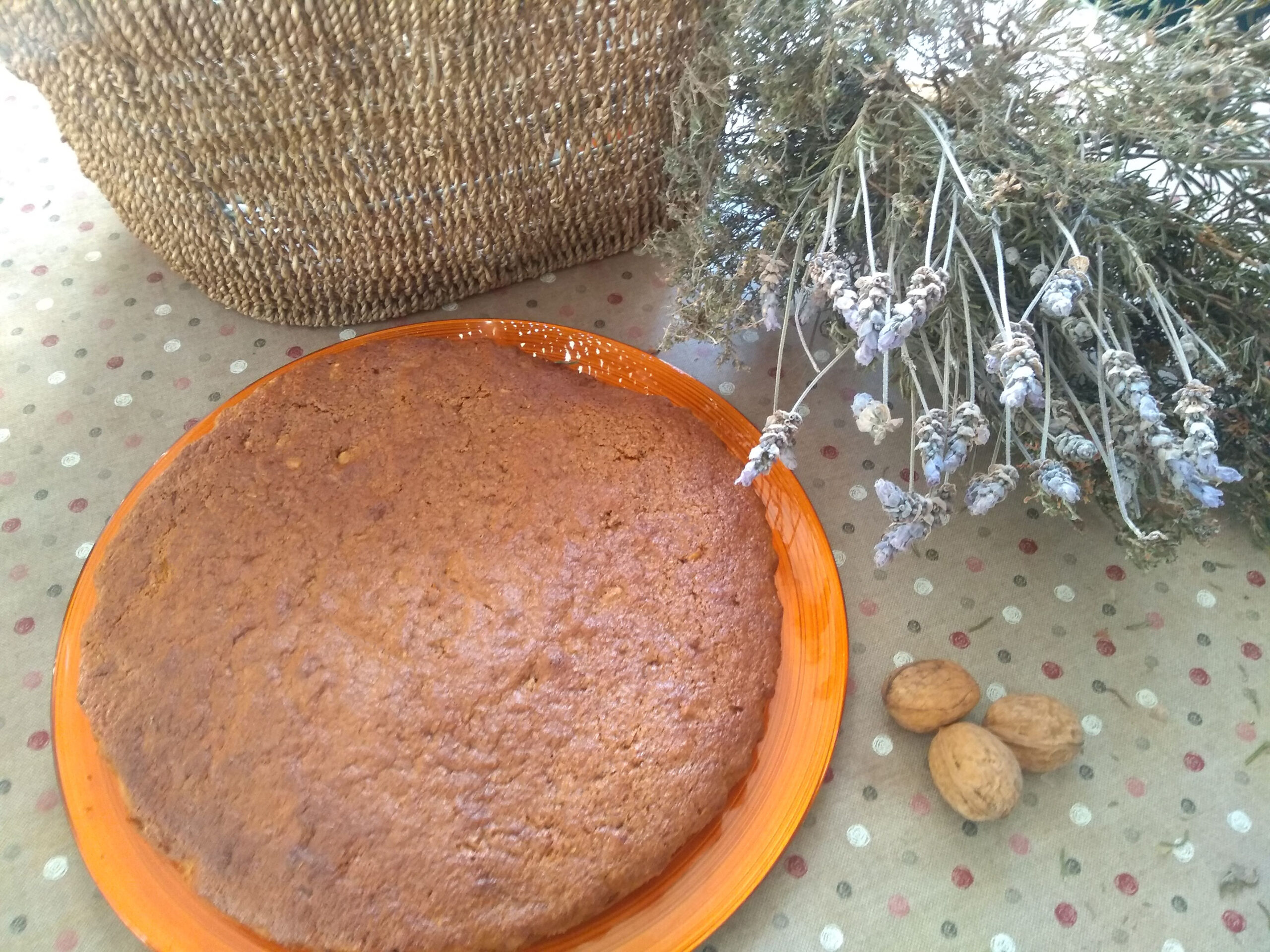 Bizcocho de calabaza y nueces