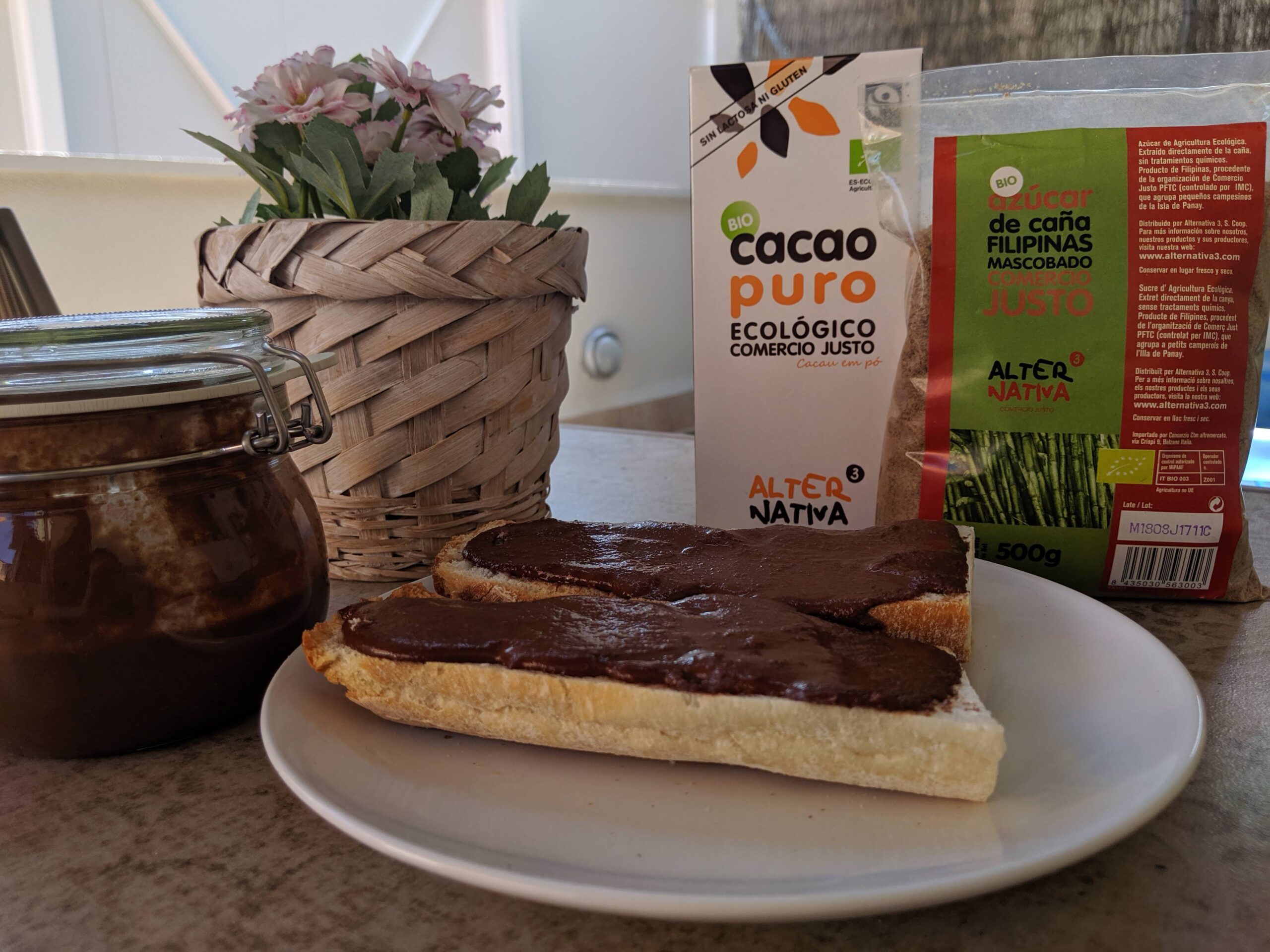 Receta de crema de cacao puro y avellanas