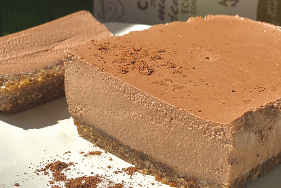 Receta de cheesecake vegano de chocolate