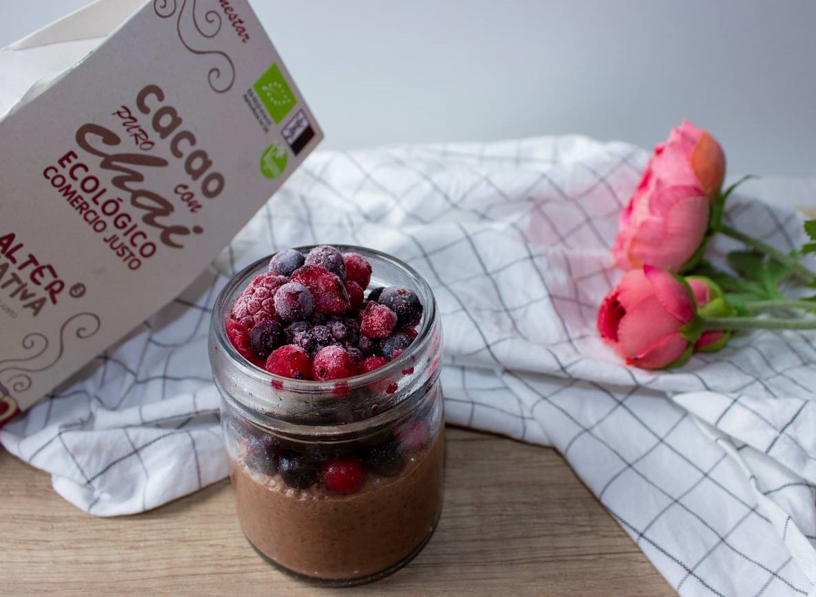 receta de puding de chía